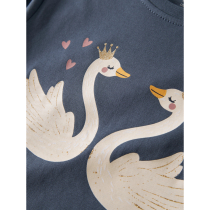 NAME IT Bluse Veen Vintage Indigo Swan Princess